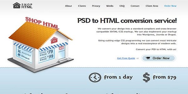 Shop HTML