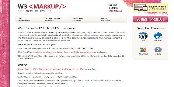 W3 Markup