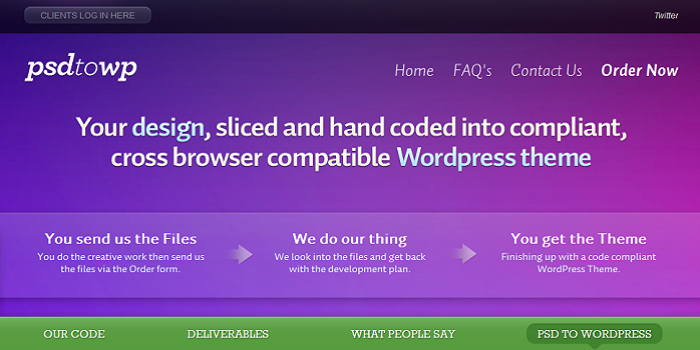 PSD to WP